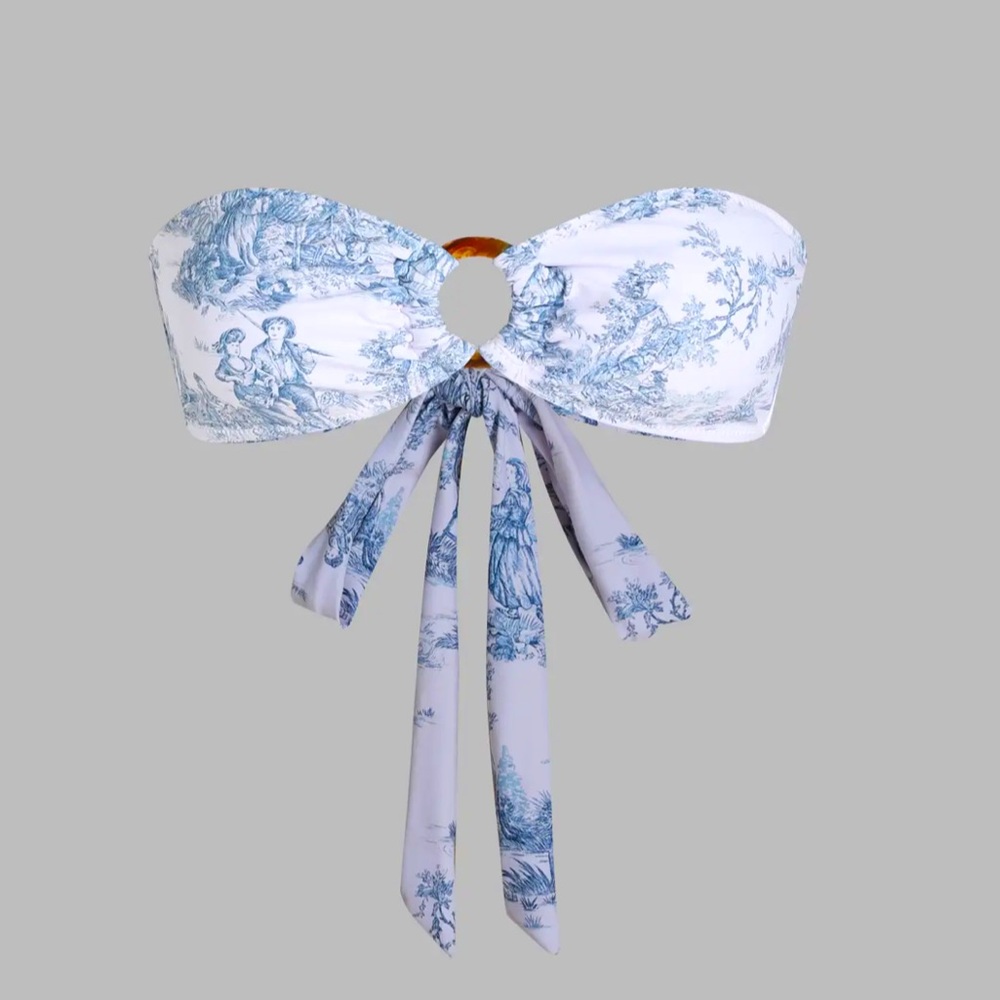 Toile de jouy bikini set